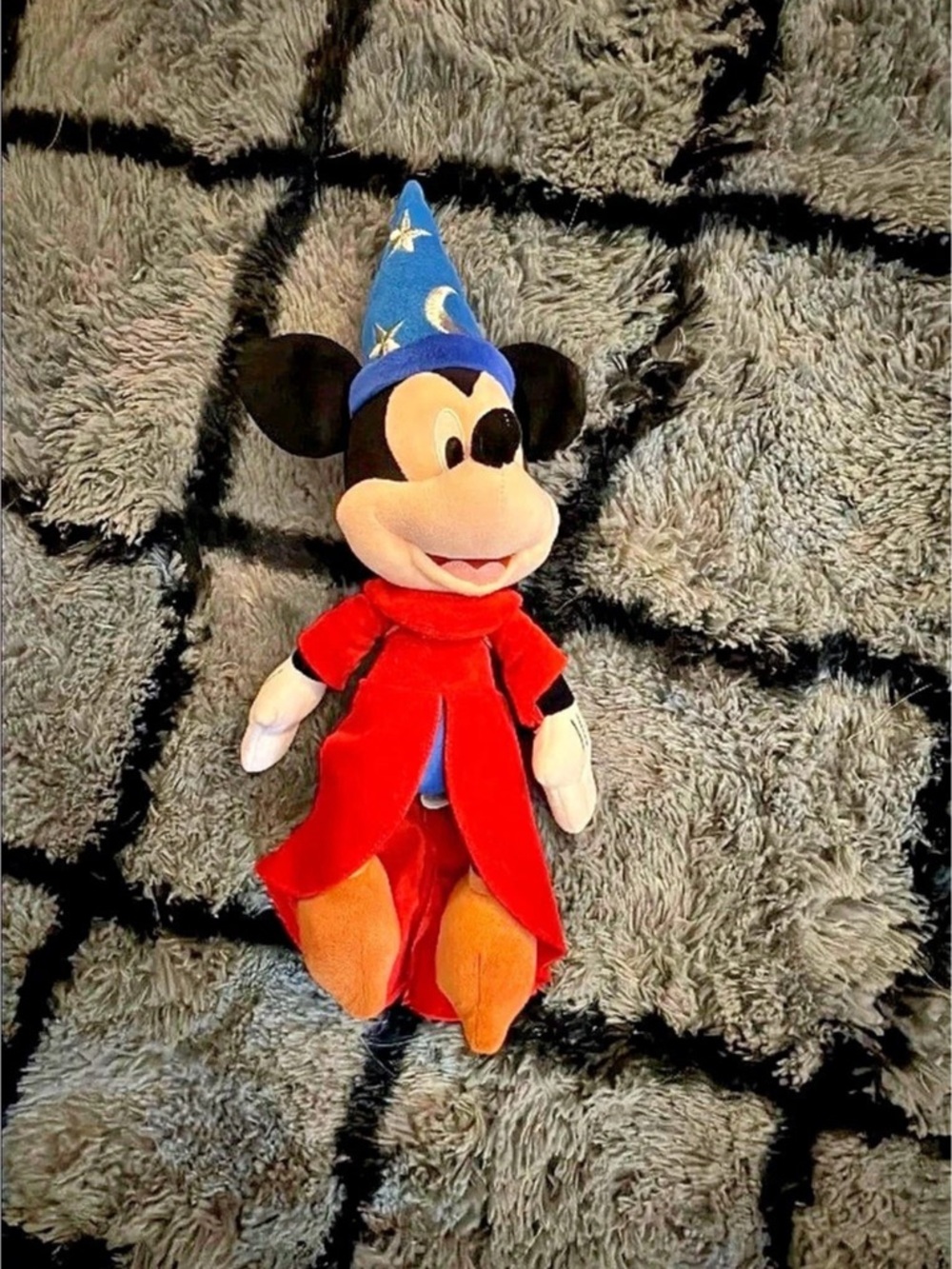Disney Sorcerer Mickey Mouse Plush Toy Red & Blue